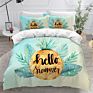 3D Bedding Set Yellow Pineapple Bed Sheets Set Single Double