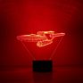 3D Led Night Light Star Trek Illusion Novelty Bulbing Table Lamp