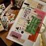 45Pcs per Box Forest Password Mini Boxed Stickers Vintage Diy Decorative Guitar Skateboard Decor Scrapbook Sticker Decor