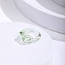 4 Pcs Transparent Geometric Twisted Bow Knot Acrylic Finger Ring Multi Colors Clear Resin Acrylic Twist Finger Ring Set