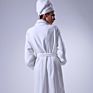 50% Personalized Turkish Cotton Bath Robe White Waffle Embroidered Towels and Bathrobe