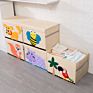 51.8*35.8*35.5Cm Foldable Organizer with Lid Oxford Fabric Cute Animal Washable Kids Toys Storage Box