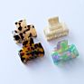 5.5Cm French Design Square Large Tortoise Shell Acetate Hair Claw Clip Jaw Clips Accessories for Thick Hair