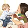 5 Pieces Set Plastic Soft Rubber Realistic Full Body Cute Animal Pretend Play Toy Dinosaur Hand Finger Puppet