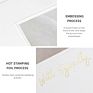 5X7 Gold Foil Flower Plain Sympathy Greeting Card and Envelopes