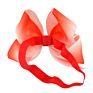 6" Big Baby Girls Colorful Grosgrain Ribbon Hair Bows Headbands Cute Elastic Headwrap for Girls Hair Accessories