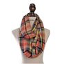 72 Colors Chic Knit Acrylic Women Tartan Plaid Infinity Scarf Bandana Grid Check Red Buffalo Plaid Snood Wraps