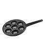 7 Hole Dimple Cast Iron Takoyaki Pan Antique Cast Iron Danish Pastry Pan Muffin Corn Biscuit Bread Mold Mini Pancake Cake Pan