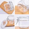 8 Oz Airtight Glass Jars with Rubber Gasket Lid, Small Storage Glass Canister with Hinged Lid for Kitchen