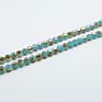 8Mm Opaque Blue and Half Gray Plated Faceted round Glass Beads for Diy Jewelry
