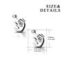 925 Sterling Silver Anchor Stud Earrings for Women Girls Jewelry