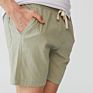 98%Cotton 2%Spandex Breathable Stretch Running Sport Mens Shorts