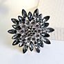 9 Colors Shiny Red Blue Big Crystal Rhinestone Sun Flower for Women Brooches Pins Scarf Accessories Wedding Jewelry Gifts 6.8 Cm