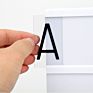 A6 Battery Powered Light up Message and Note Sign Led Cinema Light Box with Magnet Letters Smiles Symbols