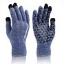 Acrylic anti Slip Work and Running Magic Gloves Touch Screen Men Warm Stretch Knitted Wool Mitten and Gloves