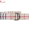 Adjustable Nylon Pet Dog Collar with Leash Harness, Classic Scottish Beige Plaid Pattern Designed