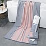 Adult Bath Towel 100% Cotton Bath Towel Plain Absorbent Soft Embroidery Pony Striped Bath Towel