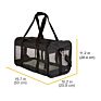 Airline Approved Portable Pet Breathable Large Capacity Cat Dog Food Carrier Pet Travel Duffel Bag with Mesh