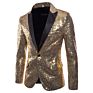 Aixi Fashionable Sequin Black Blazer Men Business Suits