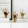 American Retro Resin 3 Type Gesture Finger Model Home Crafts Sample Room Coffee Shop Office Decor Tabletop Decorations