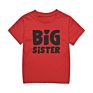 and Kids T Shirt Funny Big Sister Slogan Girls Cotton Tees Child Tops Shirts Ka-181