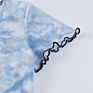 Anti-Static Letter Embroidery Bodycon Dress with Short Sleeve