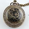 Antique Bronze Dragon Pattern Design Pocket Watch Necklace Pendant Quartz Fob Watch Pocket Watch (Kwt2200)