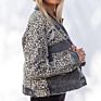 Apparel Leopard Pattern Stitching Corduroy Autumn and European and Beautiful Ladies Denim Jacket Women Coat