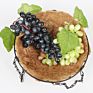 Artificial Grape Bunch Fake Grapes Vine Plastic Raisins Leaf Rattan Fruit Props Indoor Ceiling Decor Grape Leaves Artificial