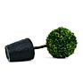 Artificial Plastic Plant Boxwood Grass Ball Ornament with Pot Supermarket Garden Shop Decoration