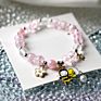 Artistic Temperament Versatile Crystal Bracelet Female Niche Design Japanese and Korean Bee Pearl Bracelet