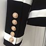 Autumn Black Polyester Tailored Dressy Fitted Formal Double Breasted Ladies Blazer Jacket Women's Suits