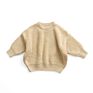 Autumn Newly Baby Girls Solid Color Cardigan Oversized Knit Kids Sweaters