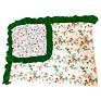 Baby Blanket Floral Printed Nice Design Little Girls Bubble Blankets for Toddler Ruffle Blankets