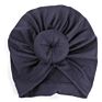 Cotton Solid Color With Donuts Knotted Newborn Headscarf