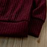 Baby Girls Autumn Sweater Coat Fall Color Burgundy Black Grey Pink Long Sleeve Soft Cotton Tops Sweater Jacket