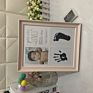 Baby Hand and Foot Print Mud Baby Hundred Days Souvenir Footprints One Year Old Gift Baby Frame