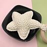 Baby Rattle Teething Toys Crochet Nursering Baby Play Gym Star Teether Toy with Wood