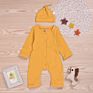 Baby Romper Cap Set Cotton Baby Girl Boy Jumpsut Long Sleeve Rompers Set