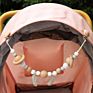 Baby Stroller Chain Silicone Wood Teether Silicon Baby Products Teething Necklace for Babies