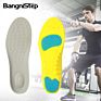 Bangni Black Blue Soft Inner Sole Shock Absorption Basketball Insoles Pu Sports Shoe Inserts