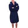 Bath Robe Cotton Soft Plain Black Coral Fleece Men's Robe Pajamas Autumn and Bathrobe Male plus Size and Grow a Bathrobe