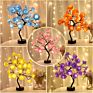 Battery Powered Flower Rose Night Light Rose Tree Table Lamp Flower Light for Home Bedroom Desk Valentine Wedding Decoration