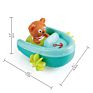 Beach Toy Top Sellers Bath Room Soft Making Floating Swimming Pool Bath Toys for Baby Tubing Pull-Back Boat