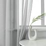 Bedroom Living Room Sheer Voile Curtains Translucent Solid Gray Sheer Curtains