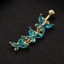 Belly Button Nail Medical Butterfly Shape Navel Nail Piercing Jewelry for Woman
