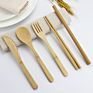 Biodegradable Bamboo Fiber Tableware Sets Spoon Fork Knife Straw Chopsticks Reusable Bamboo Fiber Cutlery Set