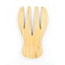 Biumart Eco-Friendly Salad Hands Bamboo Slad Server Set Simple Salad Tools Hand Sever Set