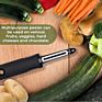 Black Flat Blade Kitchen Peeler Multi-Function Apple Potato Grinder Vegetable and Fruit Grinder