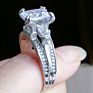 Black Friday Deals Women Cubic Zirconia Cz Diamond Elegant Eternity Engagement Wedding Band Ring